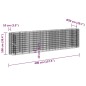 vidaXL Gabionen-Hochbeet Verzinktes Eisen 400x50x100 cm vidaXL Gabionen-Hochbeet Verzinktes Eisen 400x50x100 cm