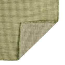 vidaXL Outdoor-Teppich Flachgewebe 100x200 cm Grün