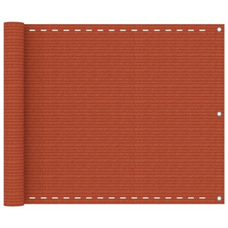 vidaXL Balkon-Sichtschutz Orange 75x300 cm HDPE