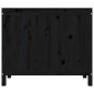 vidaXL Wäschetruhe Schwarz 88,5x44x76 cm Massivholz Kiefer vidaXL Wäschetruhe Schwarz 88,5x44x76 cm Massivholz Kiefer