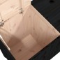 vidaXL Wäschetruhe Schwarz 88,5x44x76 cm Massivholz Kiefer vidaXL Wäschetruhe Schwarz 88,5x44x76 cm Massivholz Kiefer