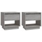 vidaXL Nachttische 2 Stk. Grau Sonoma 45x34x44 cm Holzwerkstoff vidaXL Nachttische 2 Stk. Grau Sonoma 45x34x44 cm Holzwerkstoff