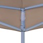 vidaXL Partyzelt-Dach 2x2 m Taupe 270 g/m² vidaXL Partyzelt-Dach 2x2 m Taupe 270 g/m²