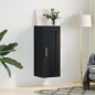 vidaXL Wandschrank Schwarz 34,5x34x90 cm Holzwerkstoff vidaXL Wandschrank Schwarz 34,5x34x90 cm Holzwerkstoff