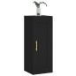 vidaXL Wandschrank Schwarz 34,5x34x90 cm Holzwerkstoff vidaXL Wandschrank Schwarz 34,5x34x90 cm Holzwerkstoff