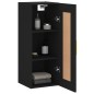 vidaXL Wandschrank Schwarz 34,5x34x90 cm Holzwerkstoff vidaXL Wandschrank Schwarz 34,5x34x90 cm Holzwerkstoff