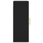 vidaXL Wandschrank Schwarz 34,5x34x90 cm Holzwerkstoff vidaXL Wandschrank Schwarz 34,5x34x90 cm Holzwerkstoff