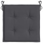 vidaXL Gartenstuhl-Kissen 4 Stk. Anthrazit 40x40x3 cm Oxford-Gewebe vidaXL Gartenstuhl-Kissen 4 Stk. Anthrazit 40x40x3 cm Oxford-Gewebe