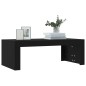 vidaXL Couchtisch Schwarz 102x50x36 cm Holzwerkstoff vidaXL Couchtisch Schwarz 102x50x36 cm Holzwerkstoff