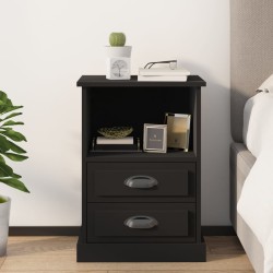 vidaXL Nachttisch Schwarz 43x36x60 cm