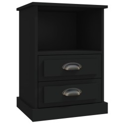 vidaXL Nachttisch Schwarz 43x36x60 cm