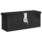 vidaXL Aufbewahrungsbox Schwarz 50x15x20,5 cm Aluminium vidaXL Aufbewahrungsbox Schwarz 50x15x20,5 cm Aluminium