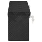 vidaXL Aufbewahrungsbox Schwarz 50x15x20,5 cm Aluminium vidaXL Aufbewahrungsbox Schwarz 50x15x20,5 cm Aluminium