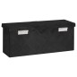 vidaXL Aufbewahrungsbox Schwarz 50x15x20,5 cm Aluminium vidaXL Aufbewahrungsbox Schwarz 50x15x20,5 cm Aluminium