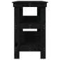 vidaXL Werkbank Schwarz 142,5x50x80 cm Massivholz Kiefer