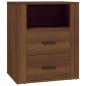 vidaXL Nachttisch Braun Eichen-Optik 50x36x60 cm Holzwerkstoff vidaXL Nachttisch Braun Eichen-Optik 50x36x60 cm Holzwerkstoff