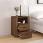 vidaXL Nachttisch Braun Eichen-Optik 50x36x60 cm Holzwerkstoff vidaXL Nachttisch Braun Eichen-Optik 50x36x60 cm Holzwerkstoff