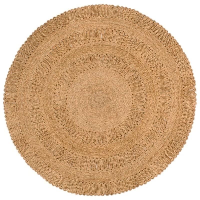 vidaXL Teppich Jute Handgeflochten 150 cm Rund vidaXL Teppich Jute Handgeflochten 150 cm Rund