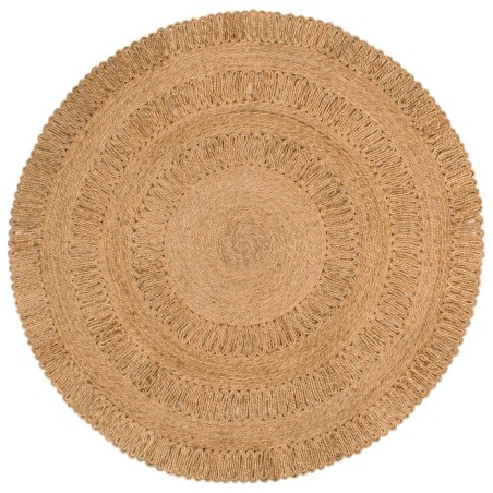 vidaXL Teppich Jute Handgeflochten 150 cm Rund