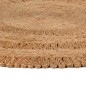 vidaXL Teppich Jute Handgeflochten 150 cm Rund vidaXL Teppich Jute Handgeflochten 150 cm Rund
