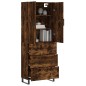 vidaXL Highboard Räuchereiche 69,5x34x180 cm Holzwerkstoff vidaXL Highboard Räuchereiche 69,5x34x180 cm Holzwerkstoff