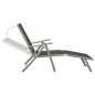 vidaXL 3-tlg. Garten-Lounge-Set Textilene und Aluminium Silbern vidaXL 3-tlg. Garten-Lounge-Set Textilene und Aluminium Silbern