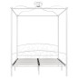 vidaXL Himmelbett-Gestell Weiß Metall 160 x 200 cm vidaXL Himmelbett-Gestell Weiß Metall 160 x 200 cm