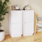 vidaXL Sideboards 2 Stk. Weiß 31,5x34x75 cm Massivholz Kiefer vidaXL Sideboards 2 Stk. Weiß 31,5x34x75 cm Massivholz Kiefer