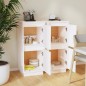 vidaXL Sideboards 2 Stk. Weiß 31,5x34x75 cm Massivholz Kiefer vidaXL Sideboards 2 Stk. Weiß 31,5x34x75 cm Massivholz Kiefer