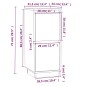 vidaXL Sideboards 2 Stk. Weiß 31,5x34x75 cm Massivholz Kiefer vidaXL Sideboards 2 Stk. Weiß 31,5x34x75 cm Massivholz Kiefer