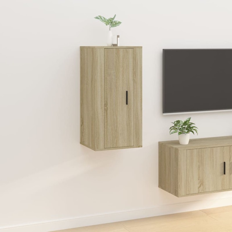 vidaXL TV-Wandschrank Sonoma-Eiche 40x34,5x80 cm vidaXL TV-Wandschrank Sonoma-Eiche 40x34,5x80 cm