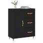 vidaXL Sideboard Schwarz 69,5x34x90 cm Holzwerkstoff vidaXL Sideboard Schwarz 69,5x34x90 cm Holzwerkstoff