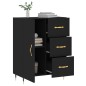 vidaXL Sideboard Schwarz 69,5x34x90 cm Holzwerkstoff vidaXL Sideboard Schwarz 69,5x34x90 cm Holzwerkstoff