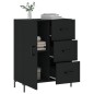 vidaXL Sideboard Schwarz 69,5x34x90 cm Holzwerkstoff vidaXL Sideboard Schwarz 69,5x34x90 cm Holzwerkstoff