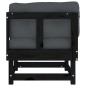 vidaXL Ecksofa mit Kissen Schwarz Massivholz Kiefer vidaXL Ecksofa mit Kissen Schwarz Massivholz Kiefer