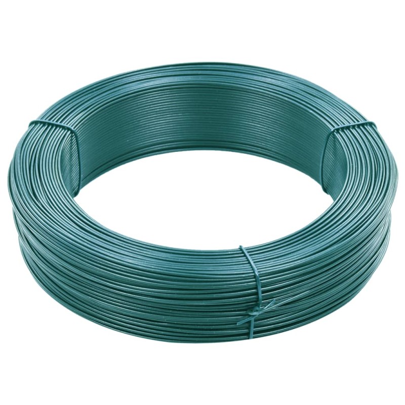 vidaXL Zaun-Bindedraht 250 m 0,9/1,4 mm Stahl Schwarzgrün vidaXL Zaun-Bindedraht 250 m 0,9/1,4 mm Stahl Schwarzgrün