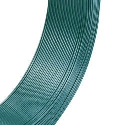 vidaXL Zaun-Bindedraht 250 m 0,9/1,4 mm Stahl Schwarzgrün