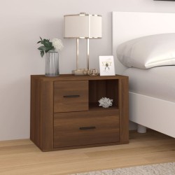 vidaXL Nachttisch Braun Eichen-Optik 60x36x45 cm Holzwerkstoff