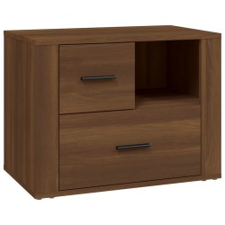 vidaXL Nachttisch Braun Eichen-Optik 60x36x45 cm Holzwerkstoff