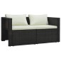 6-tlg. Garten-Lounge-Set mit Auflagen Poly Rattan Braun 6-tlg. Garten-Lounge-Set mit Auflagen Poly Rattan Braun