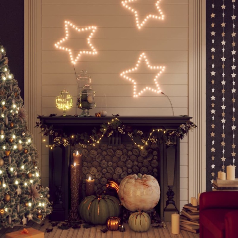 vidaXL LED-Silhouette Weihnachtsstern 48 LEDs Warmweiß 56 cm vidaXL LED-Silhouette Weihnachtsstern 48 LEDs Warmweiß 56 cm