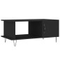 vidaXL Couchtisch Schwarz 90x50x40 cm Holzwerkstoff vidaXL Couchtisch Schwarz 90x50x40 cm Holzwerkstoff
