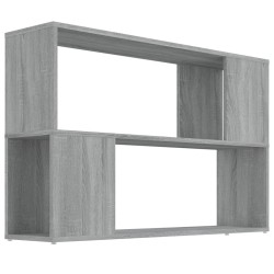 vidaXL Bücherregal Grau Sonoma 100x24x63 cm Holzwerkstoff