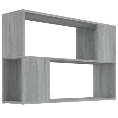 vidaXL Bücherregal Grau Sonoma 100x24x63 cm Holzwerkstoff