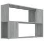 vidaXL Bücherregal Grau Sonoma 100x24x63 cm Holzwerkstoff vidaXL Bücherregal Grau Sonoma 100x24x63 cm Holzwerkstoff