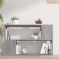 vidaXL Bücherregal Grau Sonoma 100x24x63 cm Holzwerkstoff vidaXL Bücherregal Grau Sonoma 100x24x63 cm Holzwerkstoff