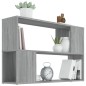 vidaXL Bücherregal Grau Sonoma 100x24x63 cm Holzwerkstoff vidaXL Bücherregal Grau Sonoma 100x24x63 cm Holzwerkstoff