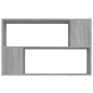 vidaXL Bücherregal Grau Sonoma 100x24x63 cm Holzwerkstoff vidaXL Bücherregal Grau Sonoma 100x24x63 cm Holzwerkstoff