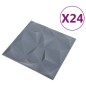 vidaXL 3D-Wandpaneele 24 Stk. 50x50 cm Diamant Grau 6 m² vidaXL 3D-Wandpaneele 24 Stk. 50x50 cm Diamant Grau 6 m²