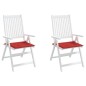 Gartenstuhl-Kissen 2 Stk. Rot 50x50x3 cm Oxford-Gewebe Gartenstuhl-Kissen 2 Stk. Rot 50x50x3 cm Oxford-Gewebe